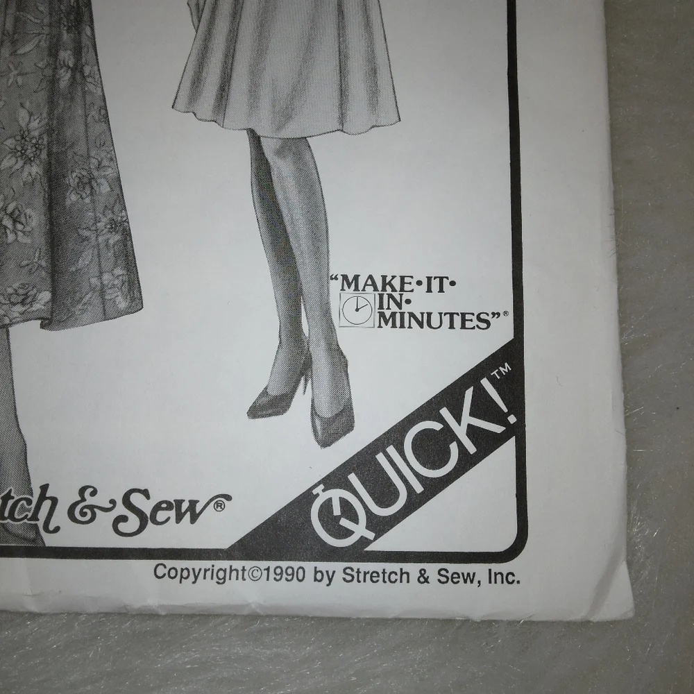 STRETCH & SEW 481 Six Gore Skirt Hip Size 32-48, Ann Person Collectibles